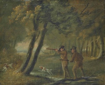 フィリップ・ライナグル Painting - スポーツ選手がフィリップ・ライナグルを撃つ森の風景